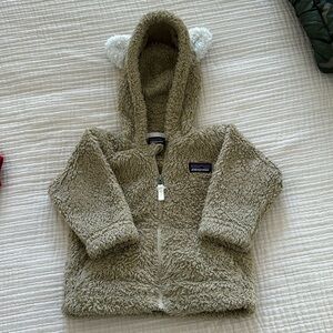 Patagonia furry friends hoody, 3-6 months